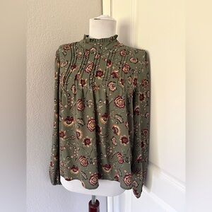 Joie floral cóttagecore long sleeve top size S